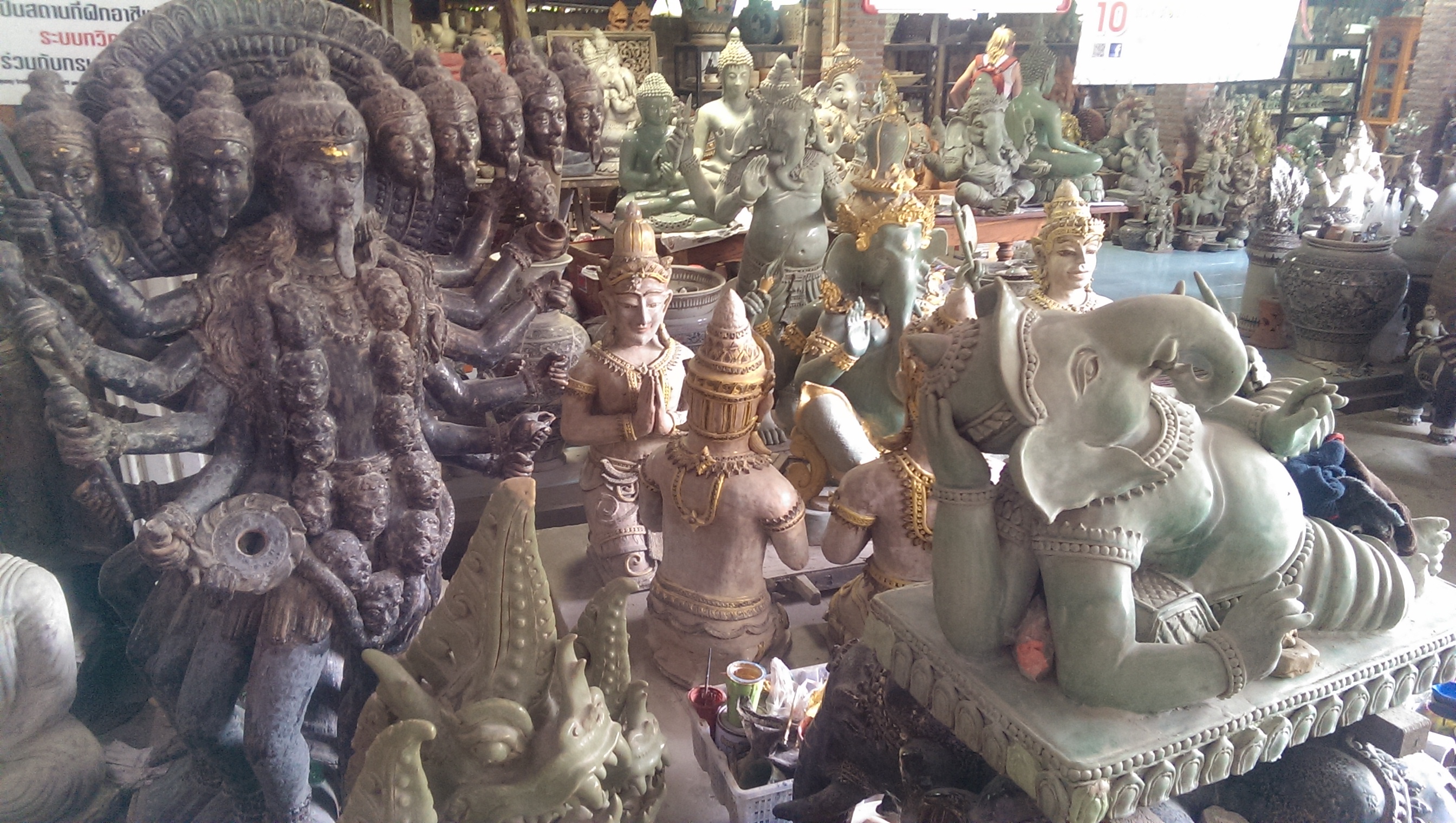 Sukhothai, ancient temples, buddha, ruins, ceramics factory