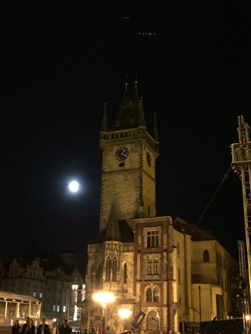 prague, czech republic, sikh, travel, full moon, church