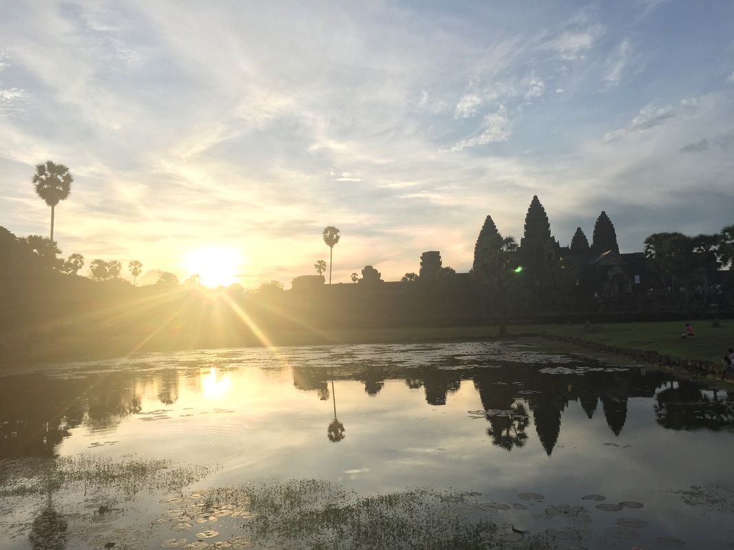 sunrise, angkor wat, cambodia, travel, sikh